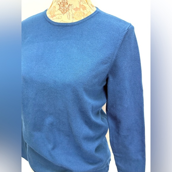 BELFORD Blue crew neck knit sweater size M - Picture 2 of 12